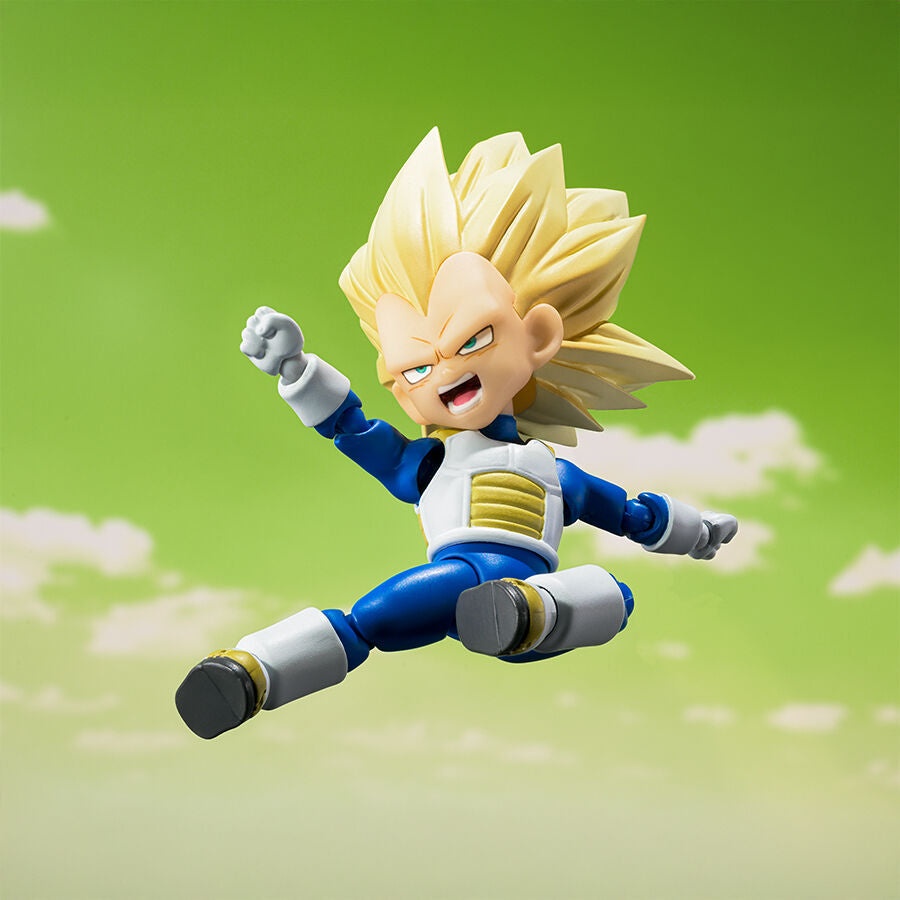 Figurine Dragon Ball Daima Vegeta Super Saiyan 3 SH Figuarts de 7,5 cm