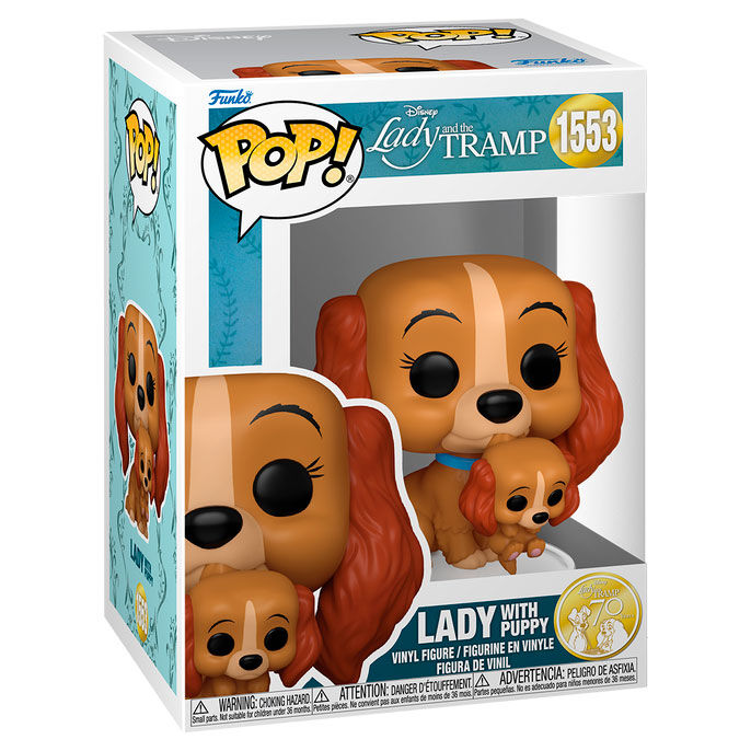 Funko Pop! Disney Lady and the Tramp Lady with Puppy - Figura da Collezione Vinyl