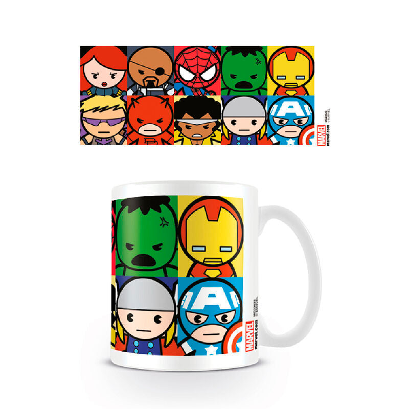 Mug Marvel 315ml à l'effigie de personnages kawaii