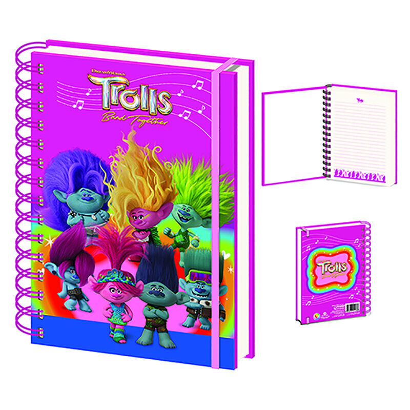 Trolls A5 lenticular notebook