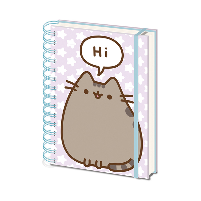 Cahier A5 Pusheen dit bonjour