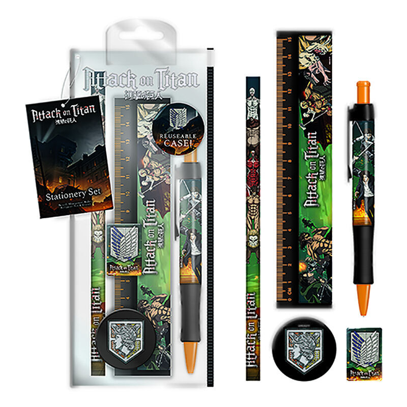 Attack on Titan stationary set