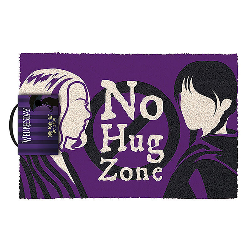 Wednesday No Hug Zone doormat Nerdscape