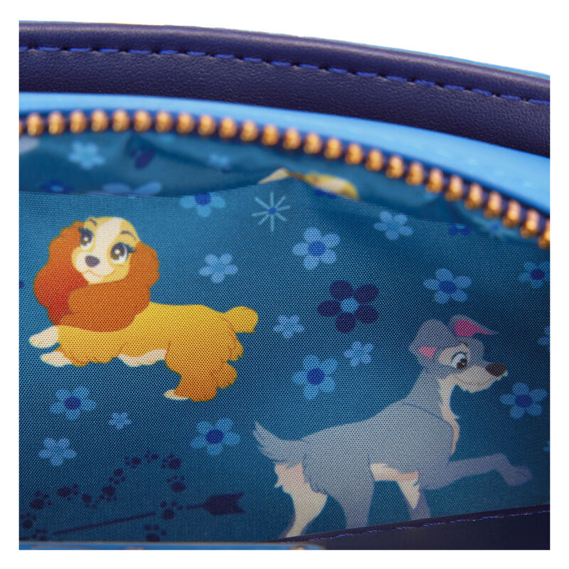 Loungefly Disney The Lady and the Tramp 70th Anniversary shoulder bag