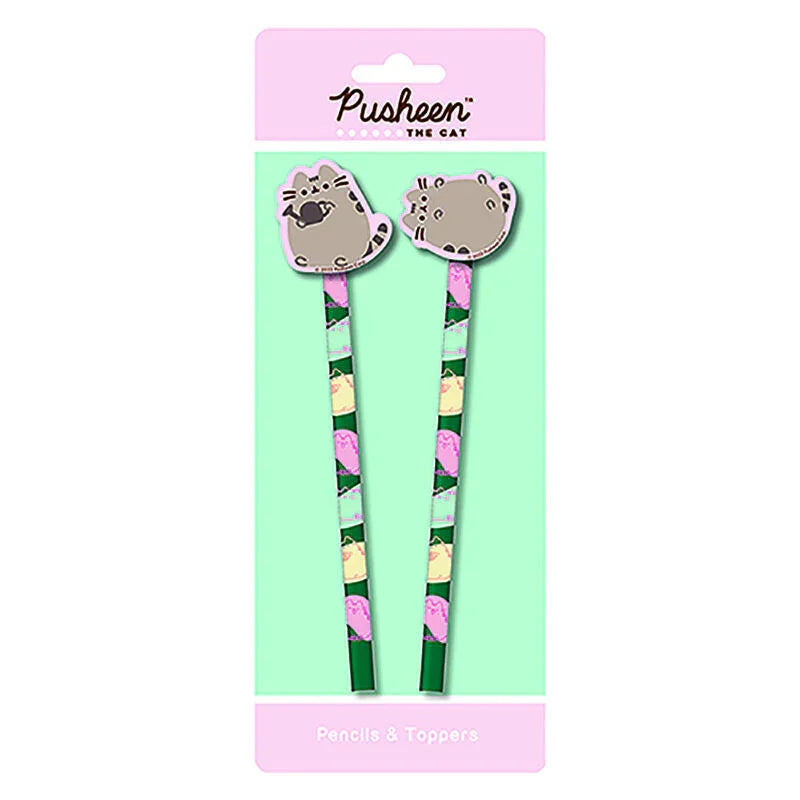 Pusheen pack 2 pencils with eraser Nerdscape