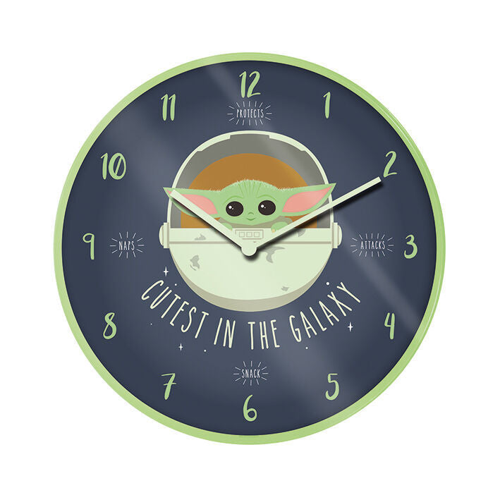 Star Wars Mandalorian Yoda the Child Wall clock Nerdscape