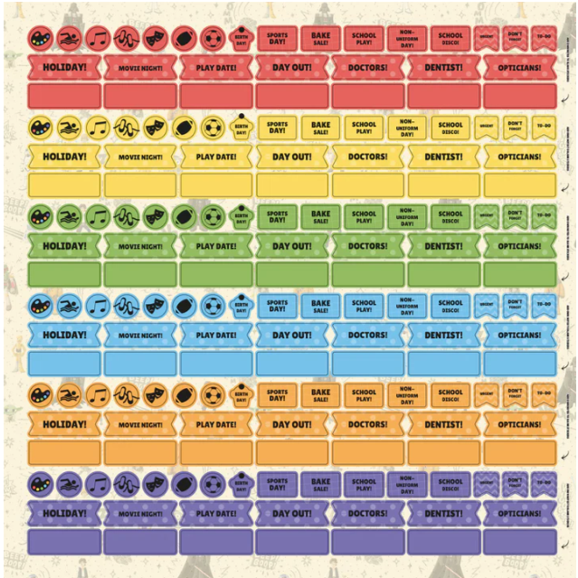 Calendrier de planification familiale Star Wars