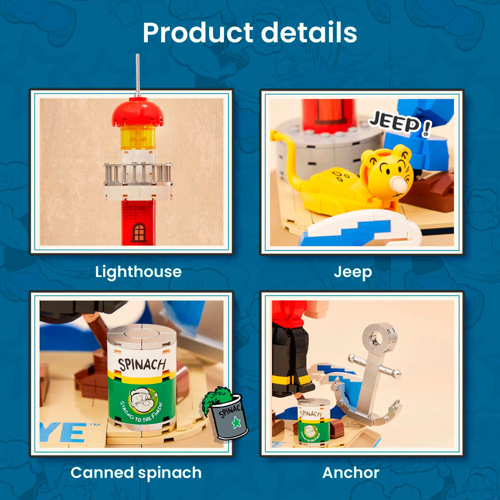 Popeye - Popeye & Olivia Construction Kit 1500pcs