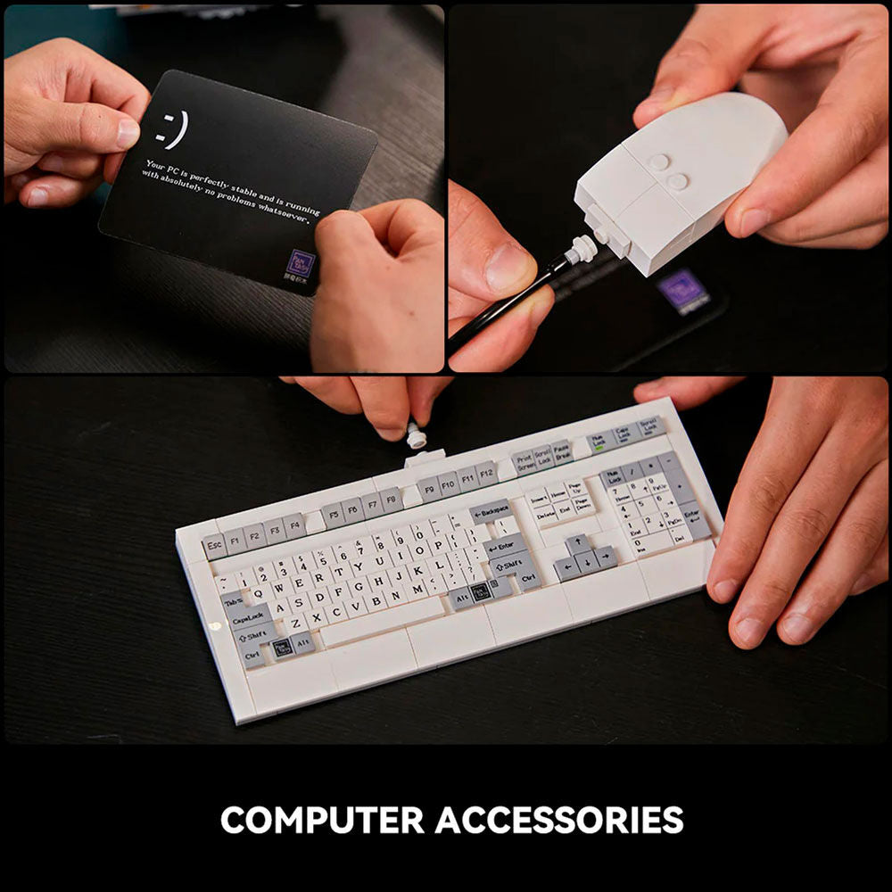 Kit de construction d'ordinateur rétro 1634 pièces