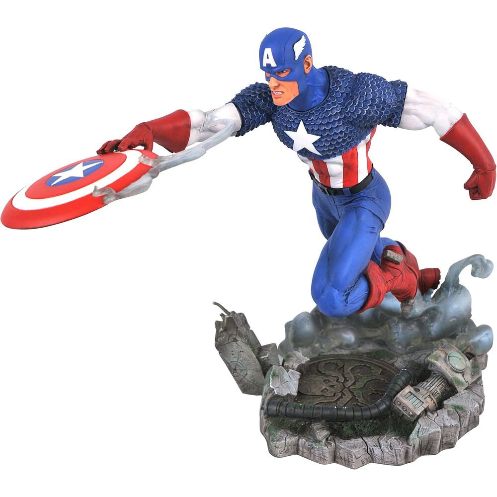 Statue Captain America de 25 cm, issue de la galerie Marvel Comics.