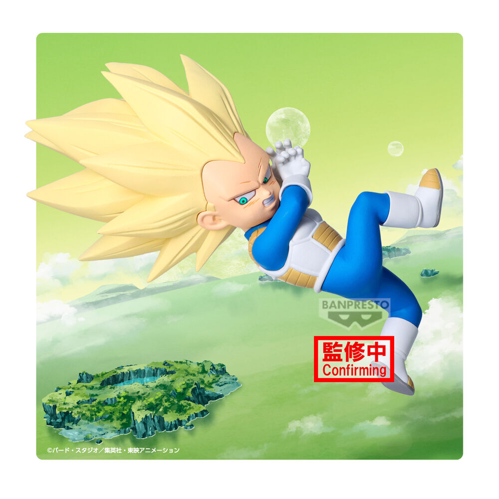 Figurine Dragon Ball Daima Vegeta avec panneau, 13 cm