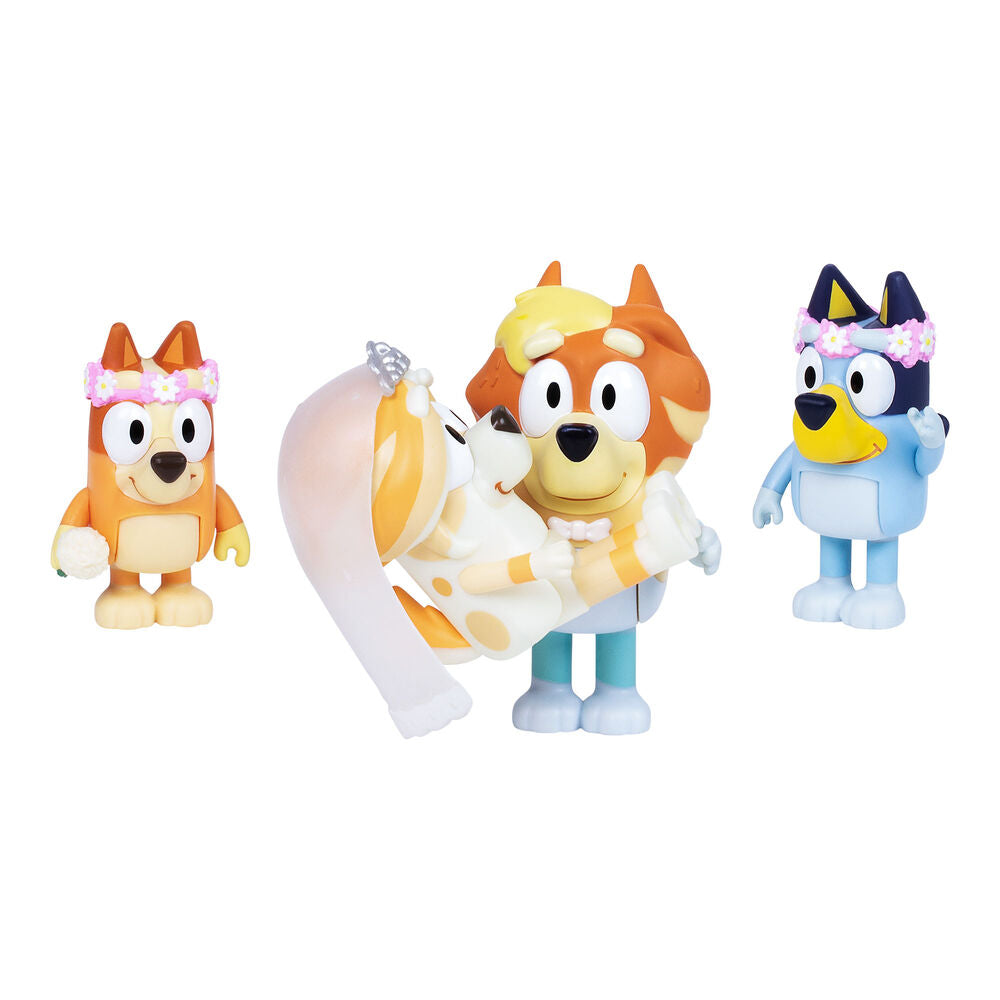 Bluey, lot de 4 figurines assorties