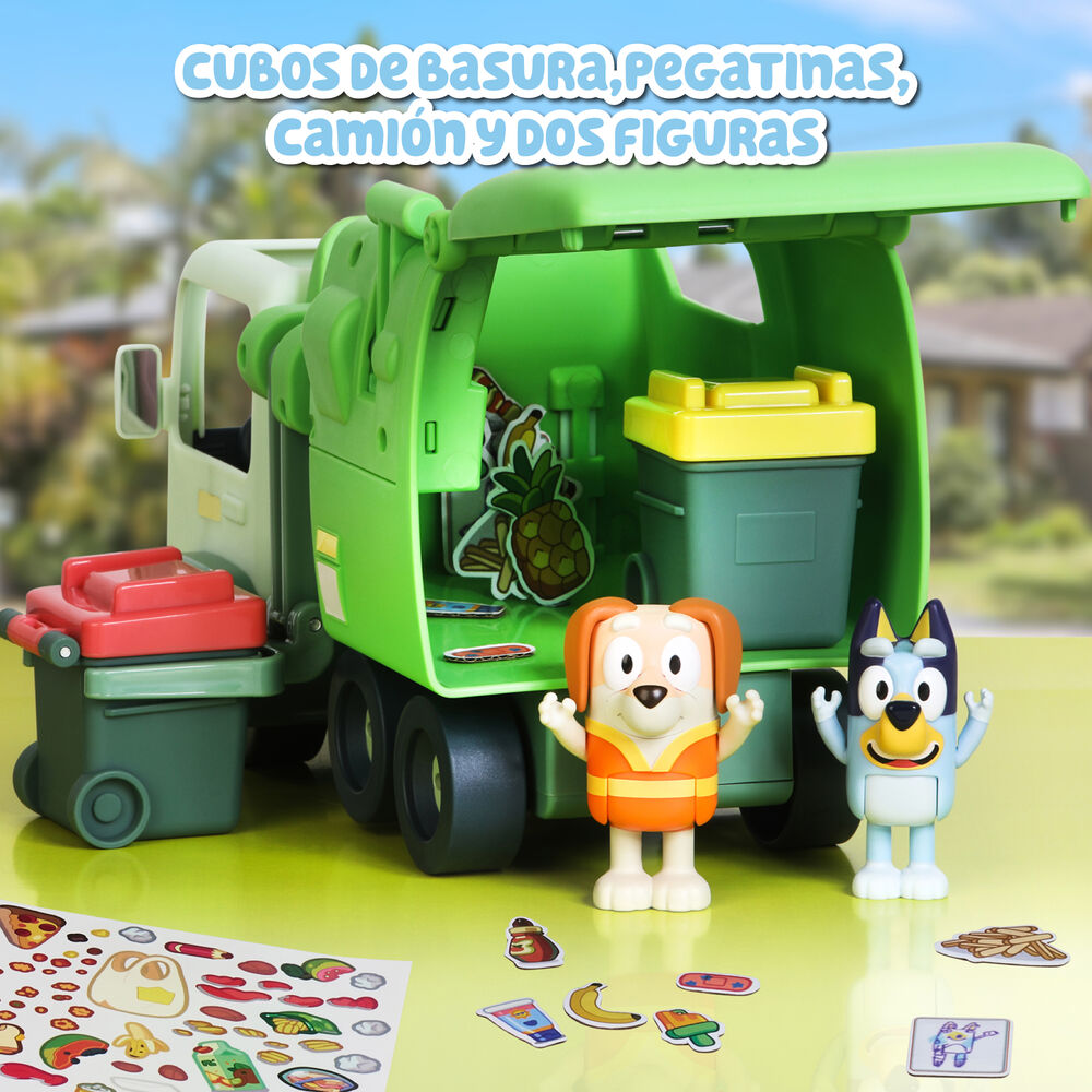 Camion poubelle Bluey + figurines