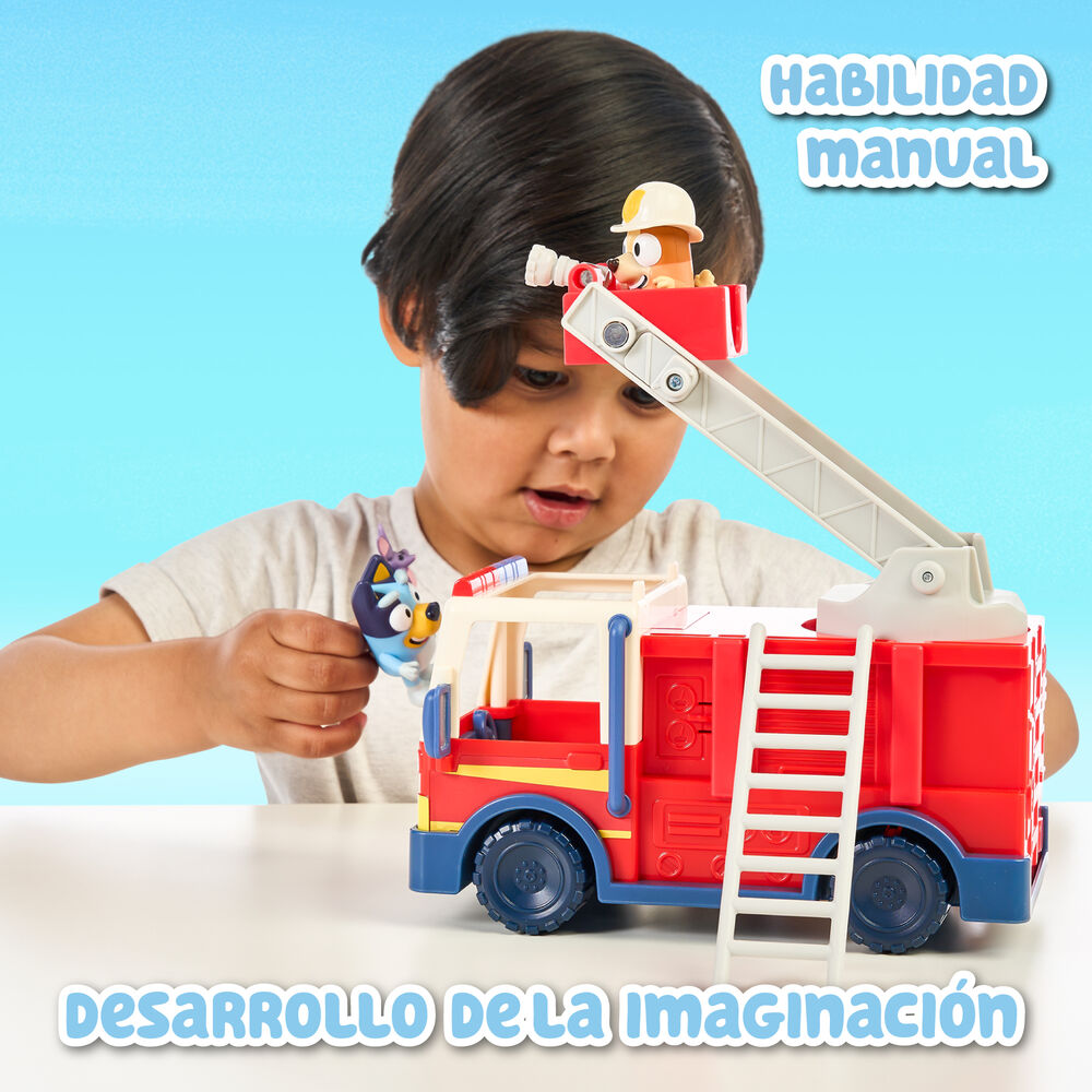 Camion de pompiers Bluey + figurines