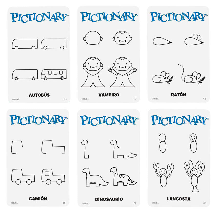 Spanish Pictionary board game
