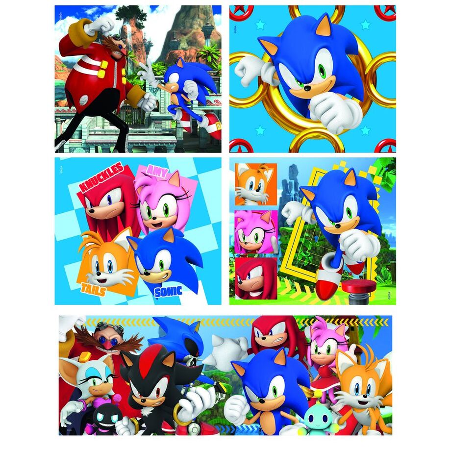 Sonic the Hedgehog puzzle 18+30+48+60pzs