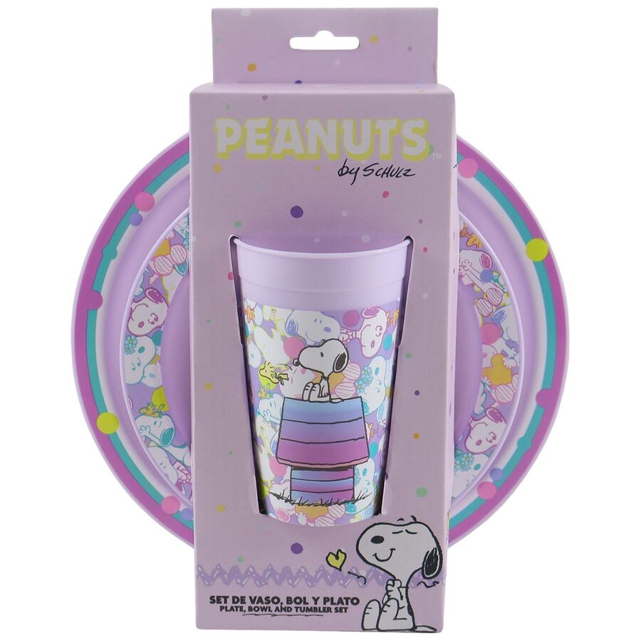 Ensemble petit-déjeuner Snoopy 3 pièces