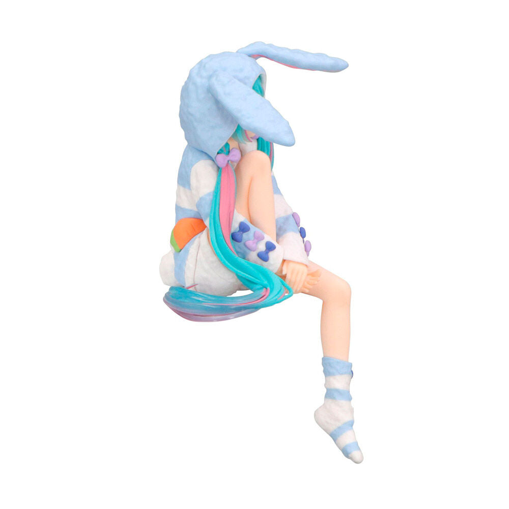 Figurine Hatsune Miku Miku Rabbit Ear Hood Pajama Noodle Stopper de 14 cm