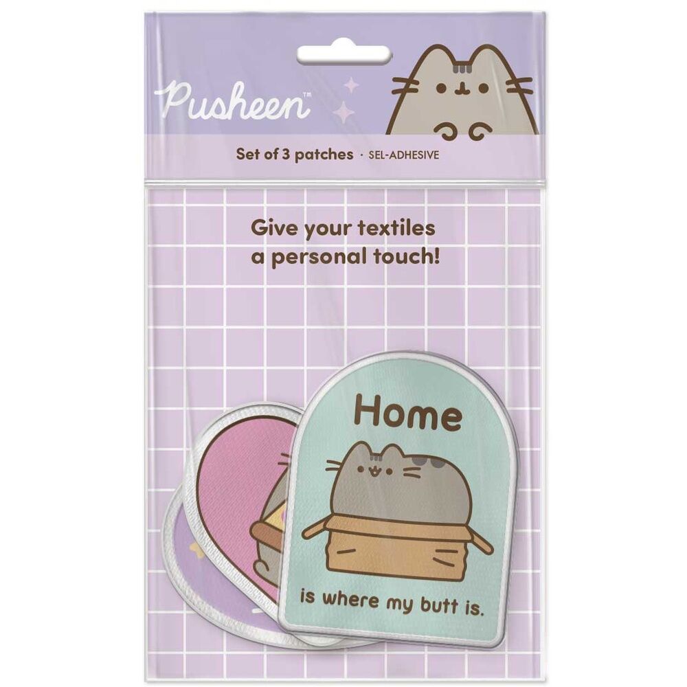 Ensemble de 3 patchs Pusheen