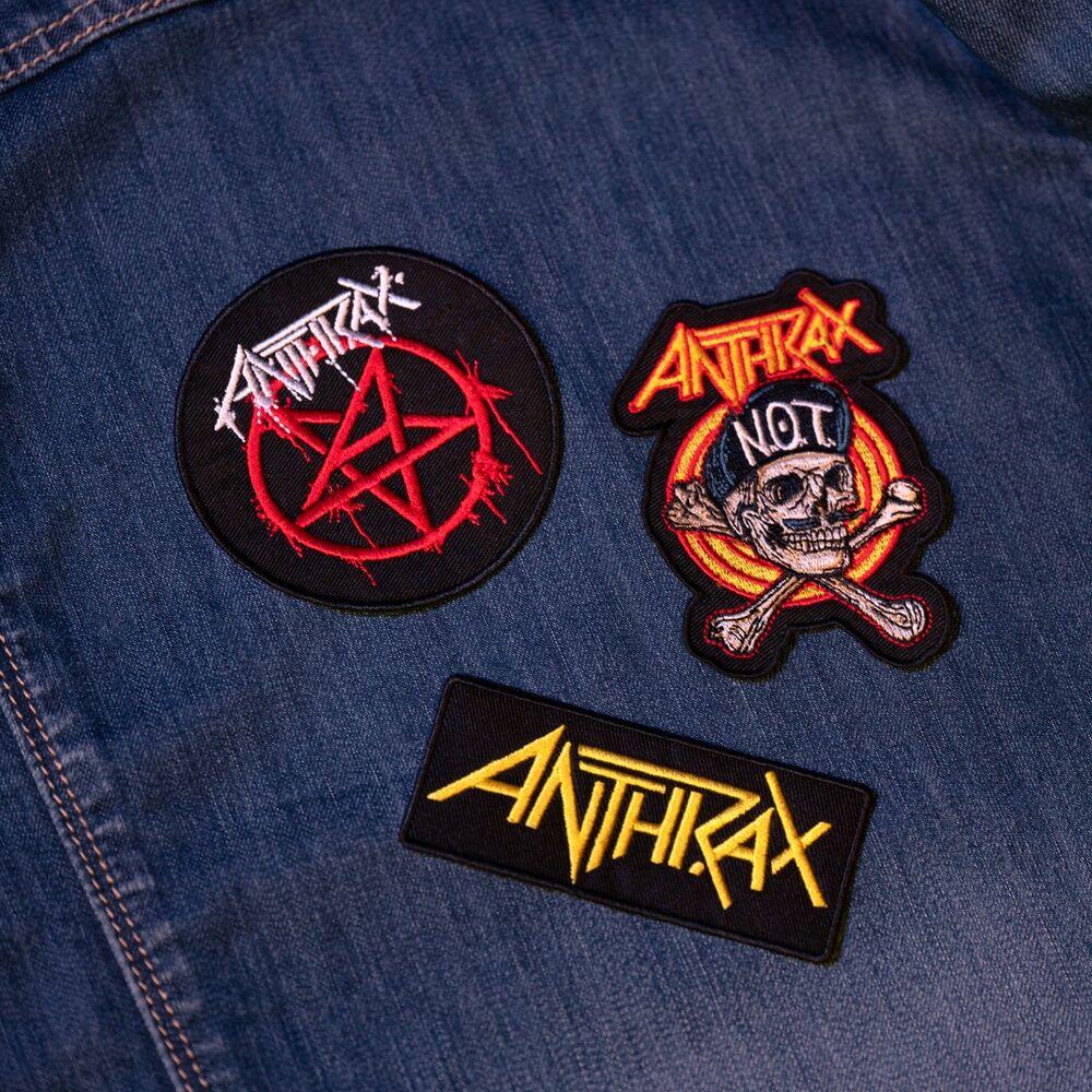 Anthrax Set 3 Patch Nerdscape – Toppa in Poliestere da Cucire o Incollare Nerdscape