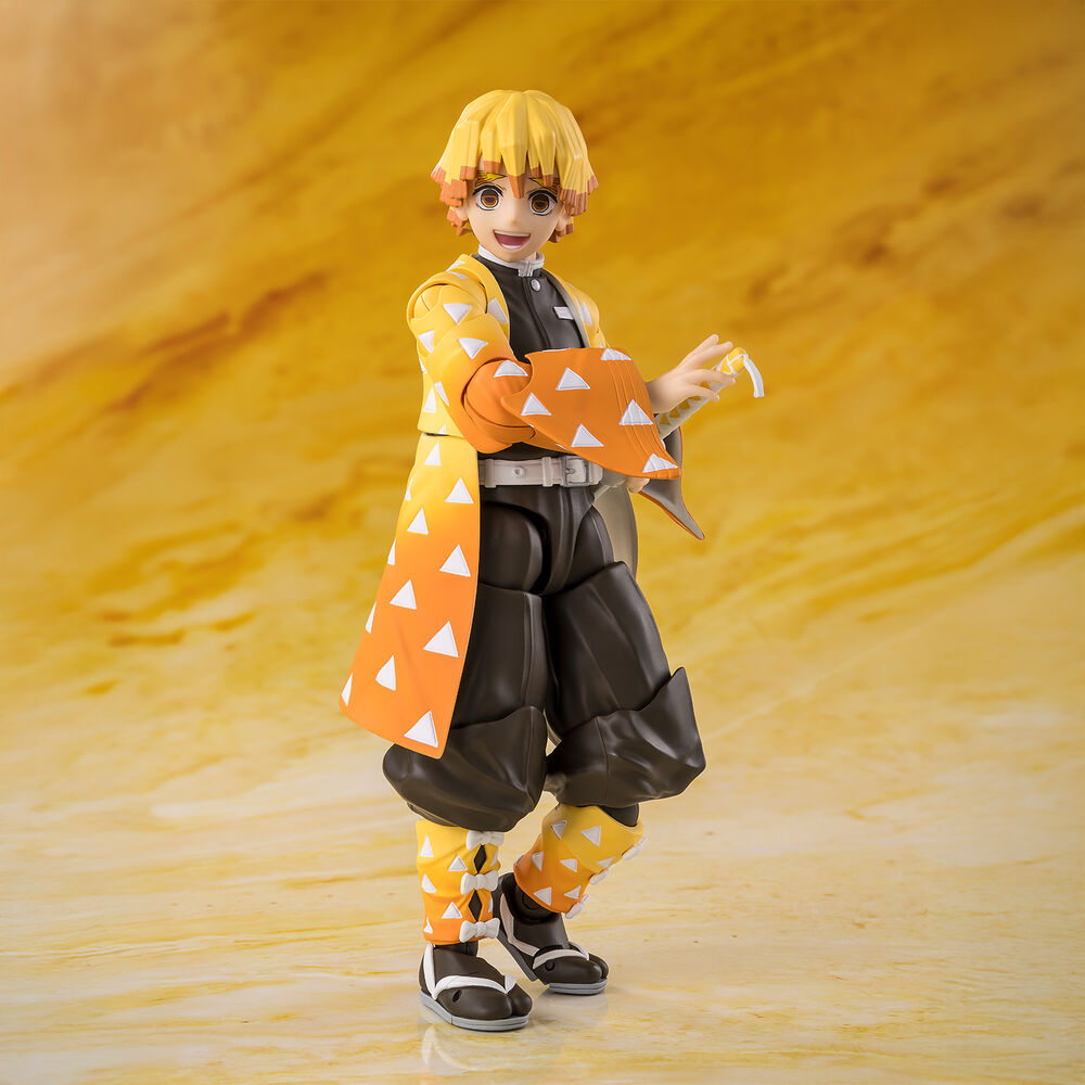 S.H. Figuarts Zenitsu Agatsuma Demon Slayer Kimetsu no Yaiba Figura da Collezione - Nerdscape