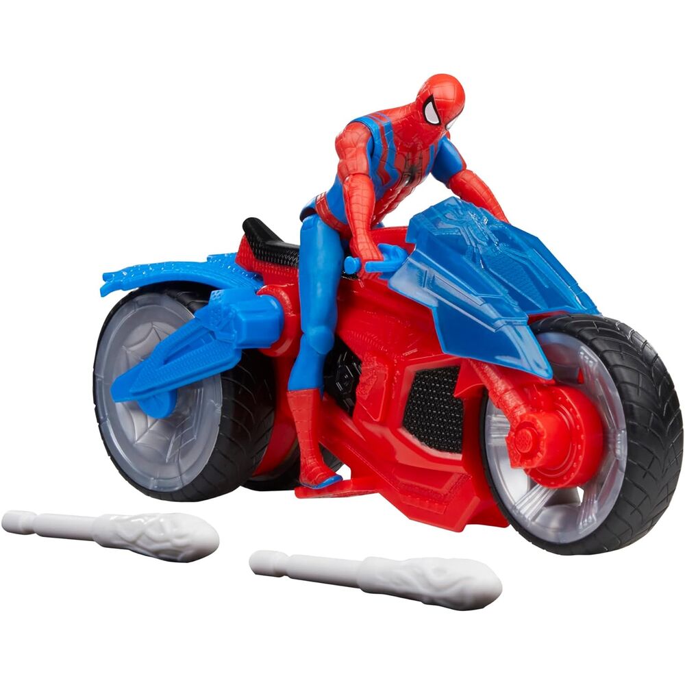 Marvel Spider-Man Epic World of Action Moto Arachnide + Figurine Spider-Man