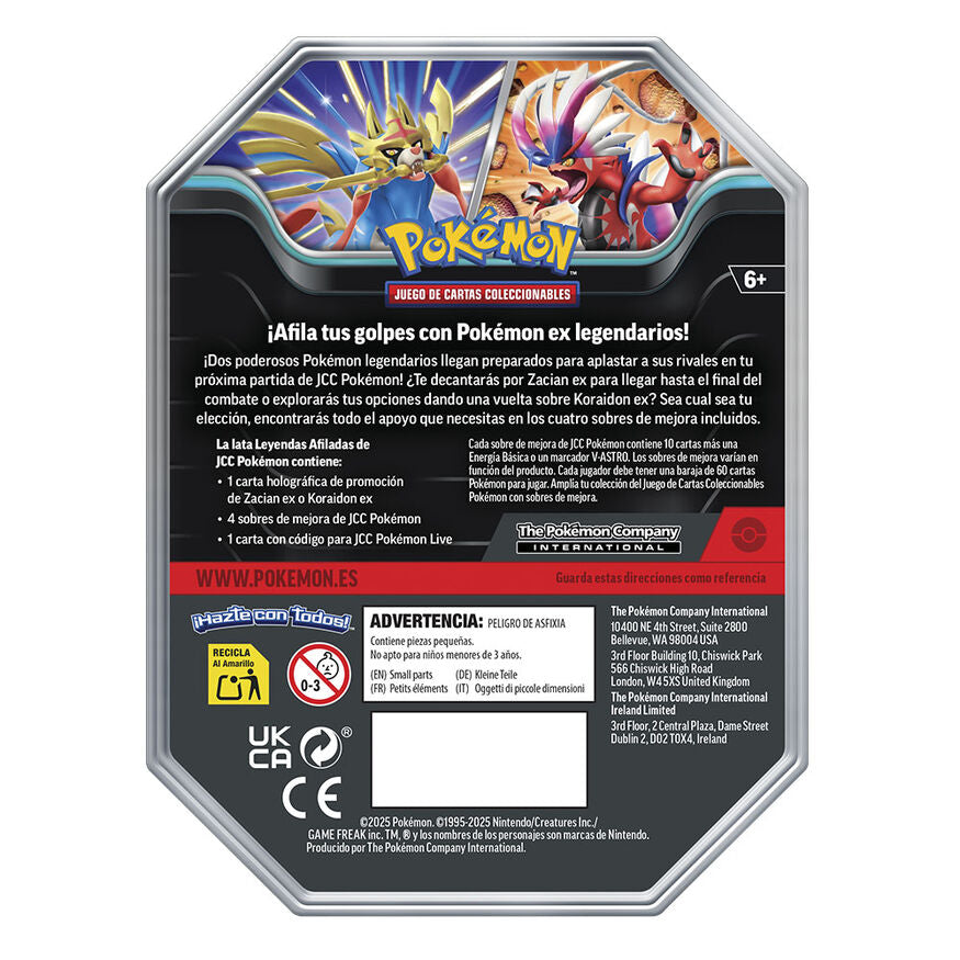 Spanish Pokemon Summer assorted collectible card game tin