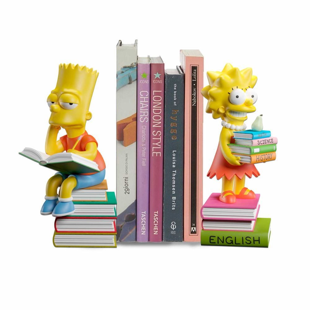 Serre-livres Bart et Lisa des Simpson