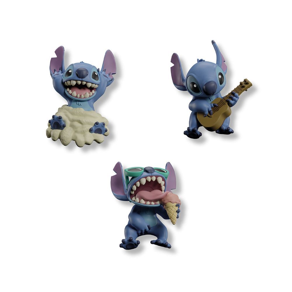 Aimants 3D Disney Stitch, lot de 3