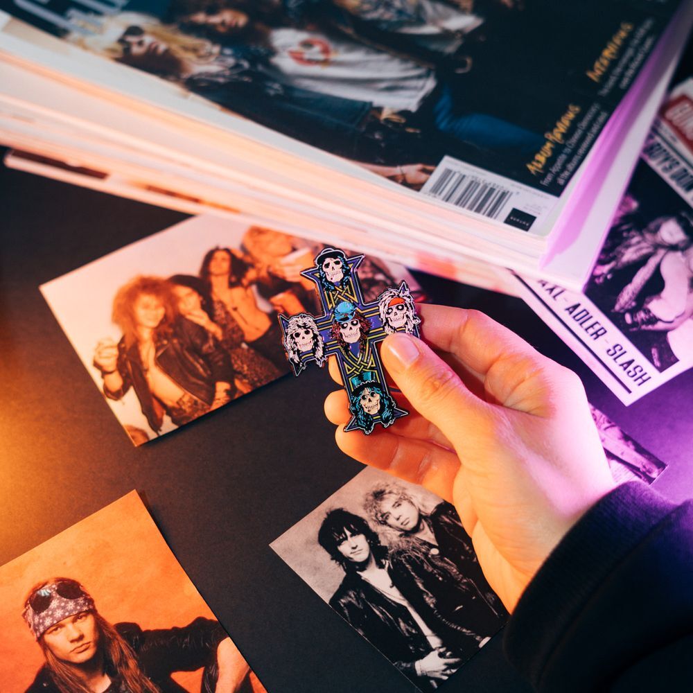 Nerdscape Guns N' Roses Magnet – Figura da Collezione Ironica e Iconica per Veri Fan, Scatena la Passione Rock!