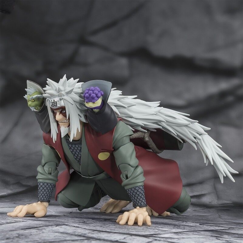 S.H. Figuarts Jiraiya Hidden Leaf Heroic Master Sage Mode Naruto Shippuden - Figura da Collezione Nerdscape