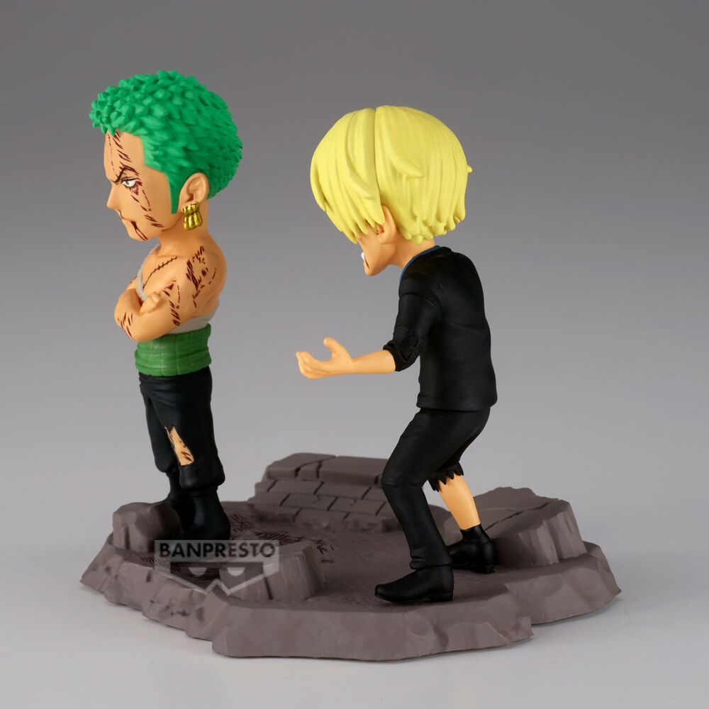 One Piece Roronoa Zoro & Sanji figures. 8cm
