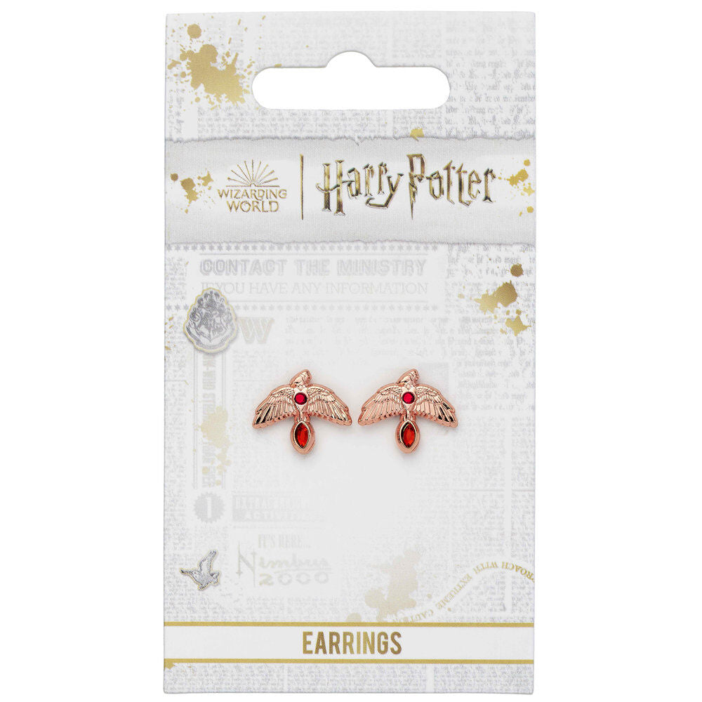 Harry Potter Fawkes Rose earrings
