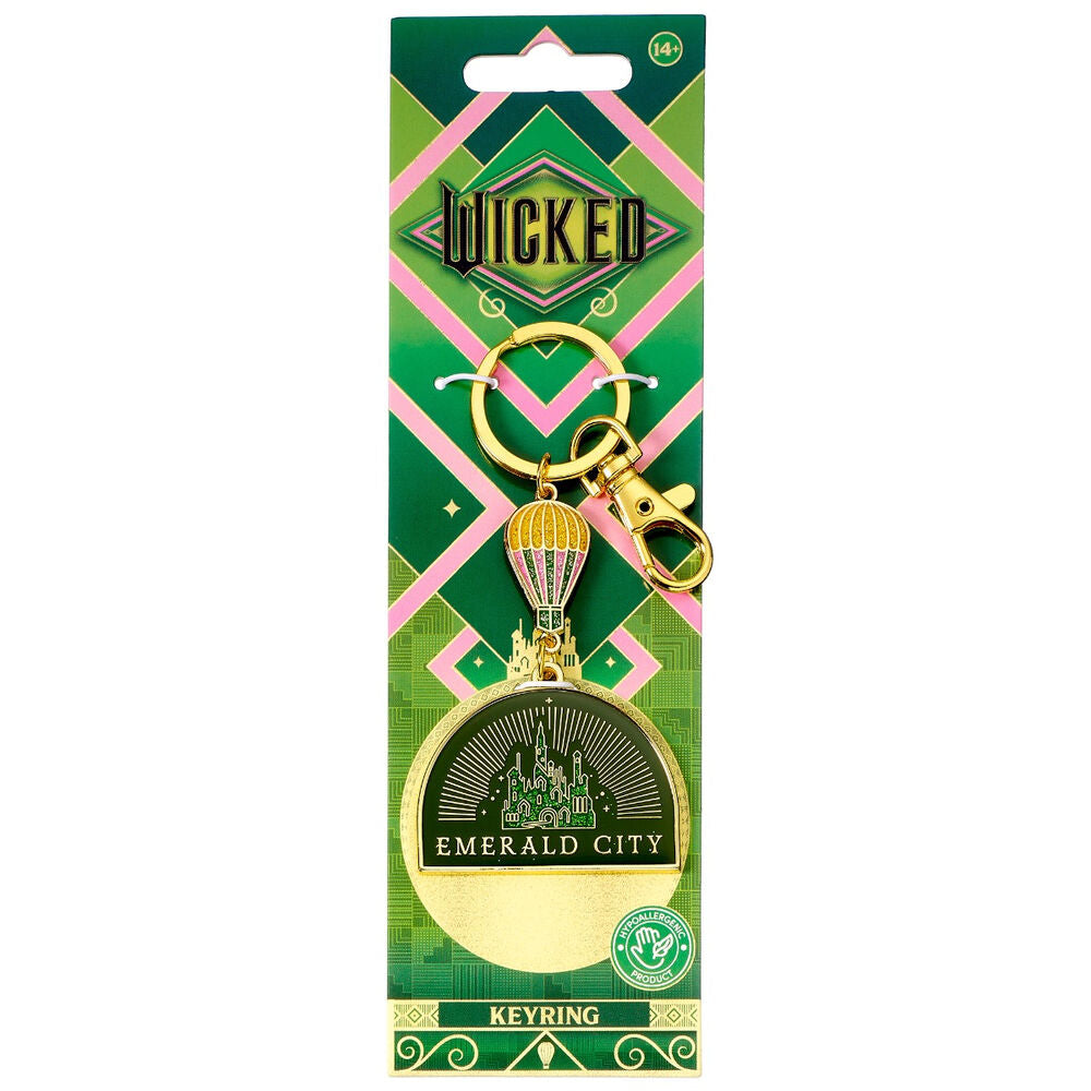 Wicked Hot Air Balloon Emerald City keychain