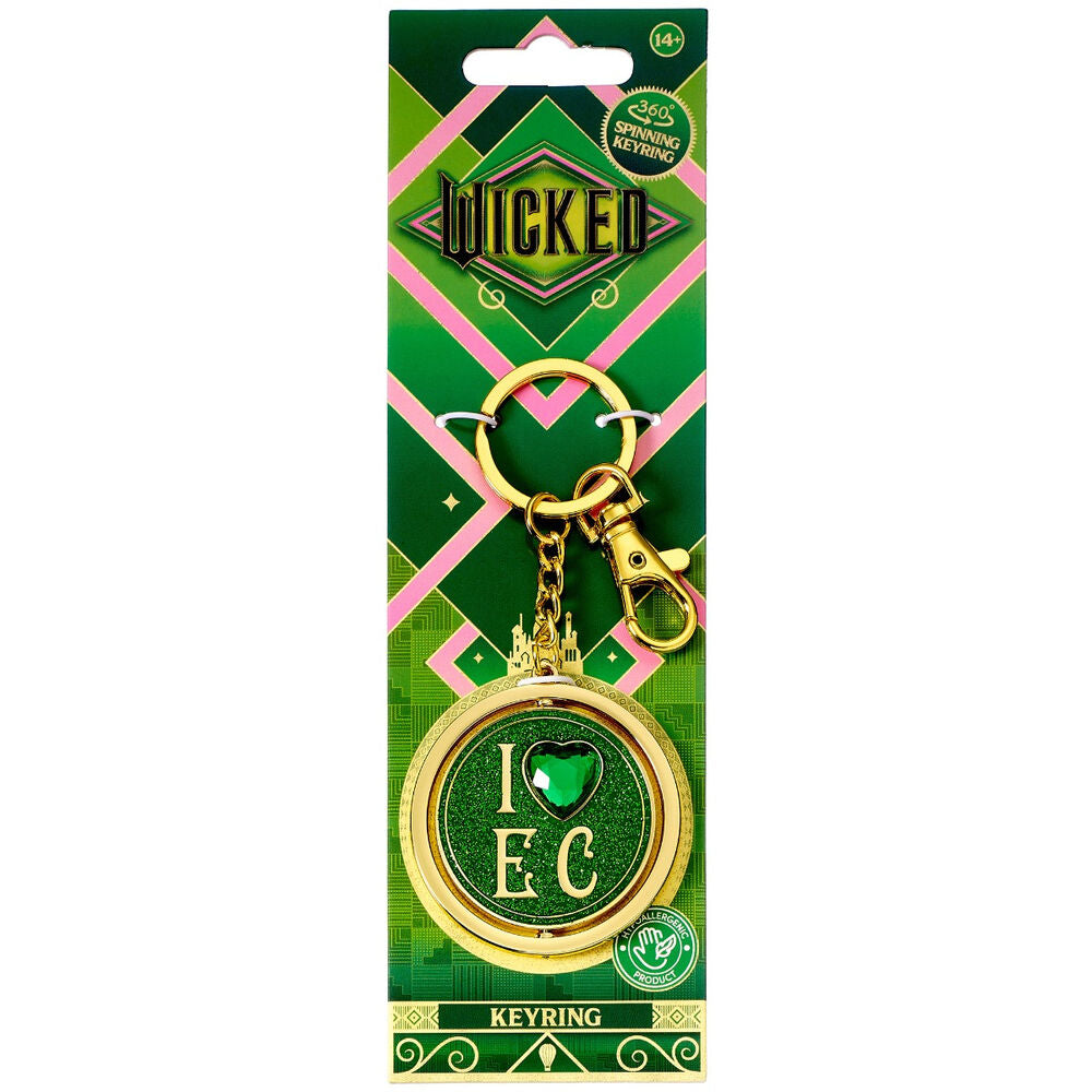 Wicked I love Emerald City keychain