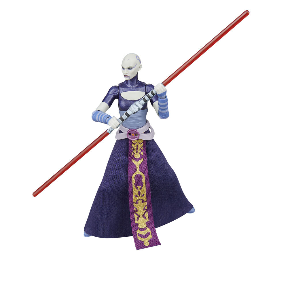 Figurine Asajj Ventress de Star Wars : La Guerre des Clones, 9,5 cm