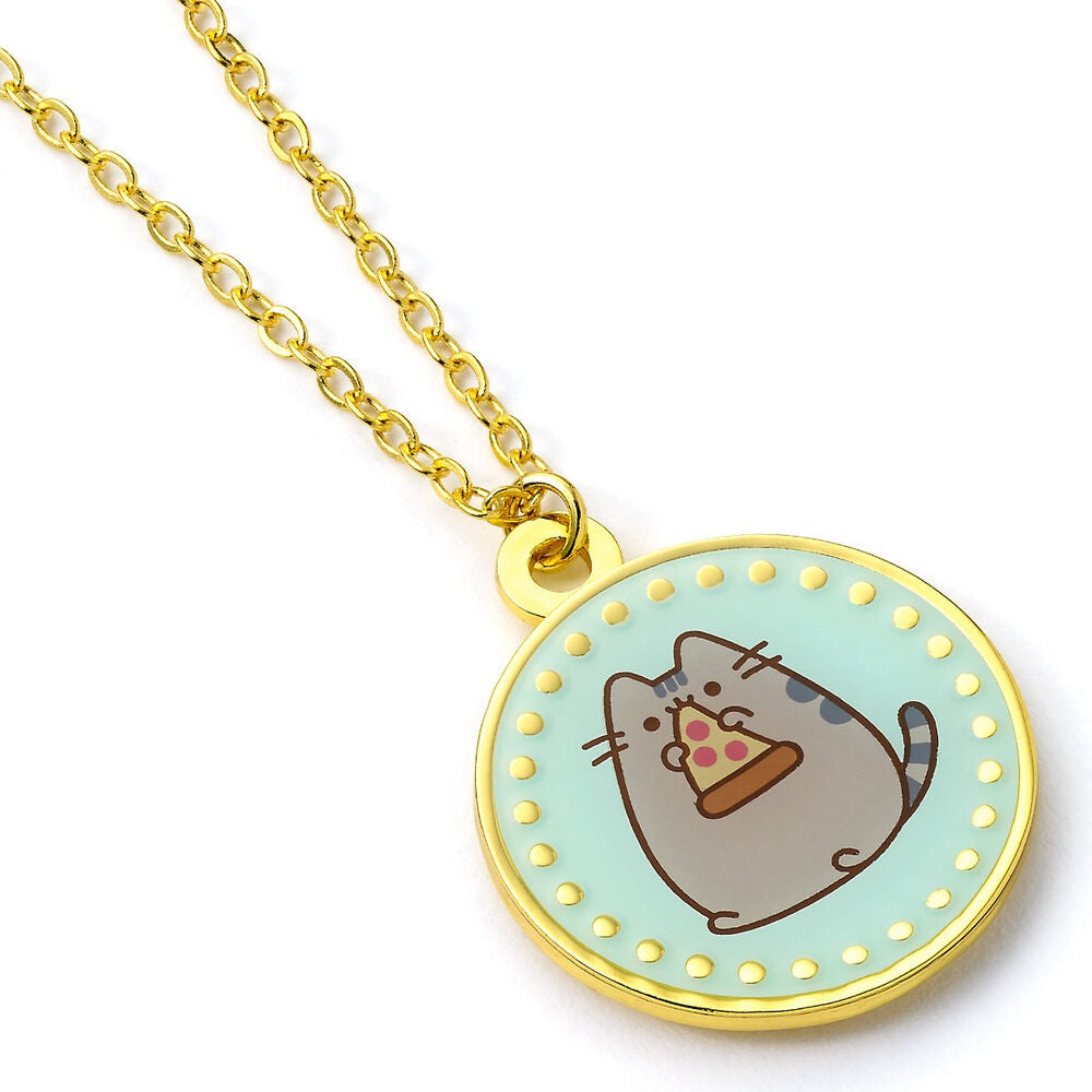Pusheen Pizza necklace