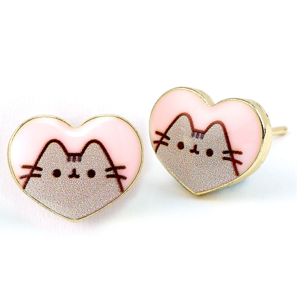 Pusheen Heart earrings