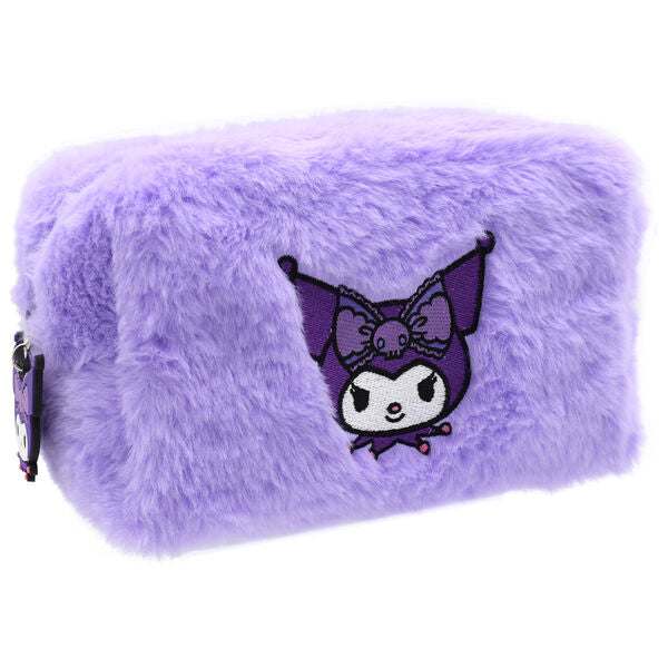 Astuccio peluche lilla Kuromi, accessorio kawaii per Nerdscape, ideale per scuola o regalo nerd.