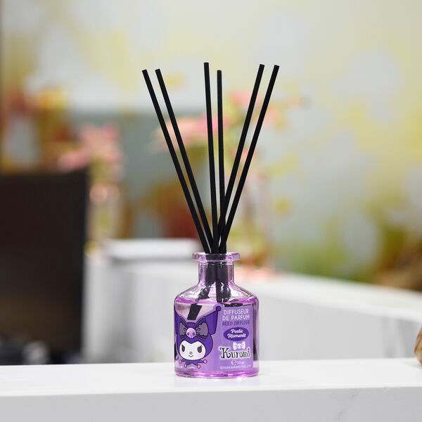 Diffusore di profumo Kuromi viola con bastoncini, decorazione kawaii Nerdscape