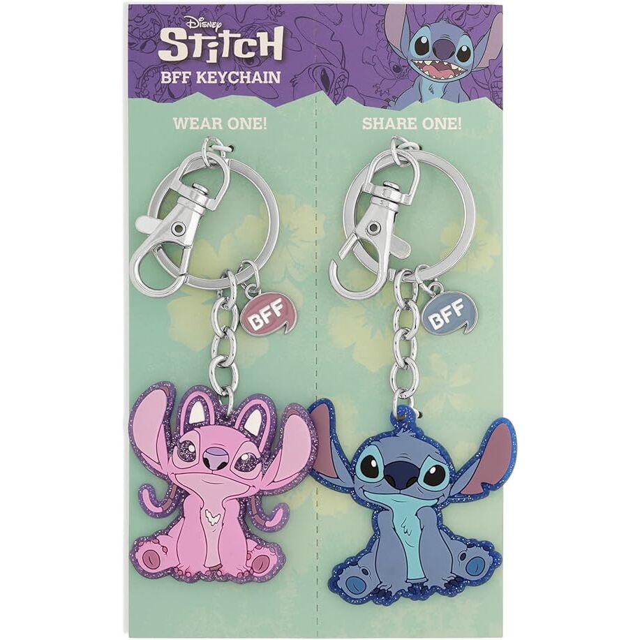 Disney Angel & Stitch Set 2 keychains