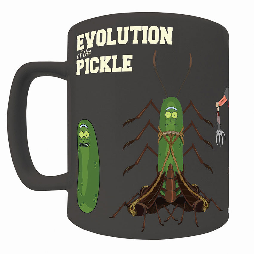 Mug Rick et Morty Pickle avec couvercle ours en peluche 440 ml