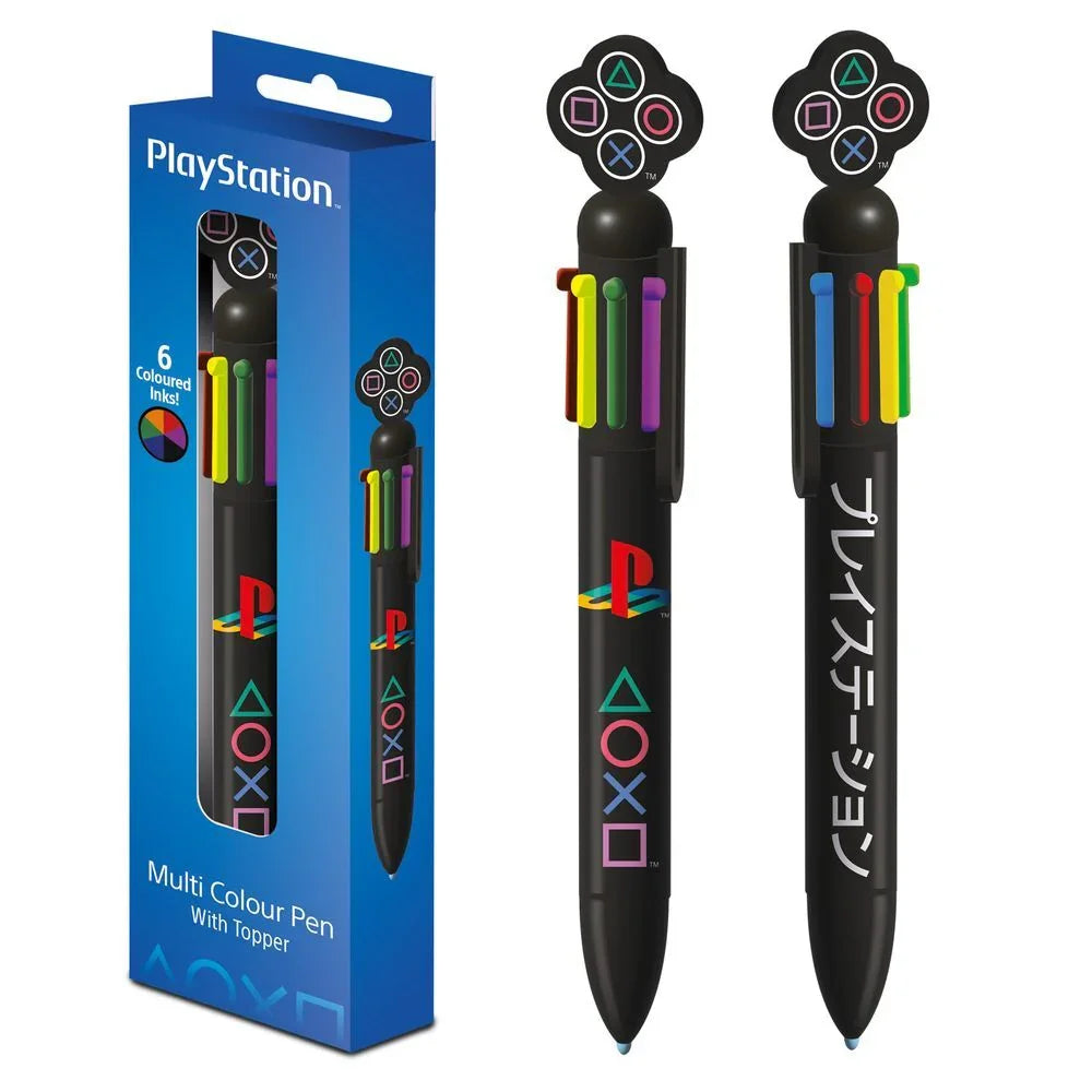 PlayStation Set of 2 multicoloured pens Nerdscape
