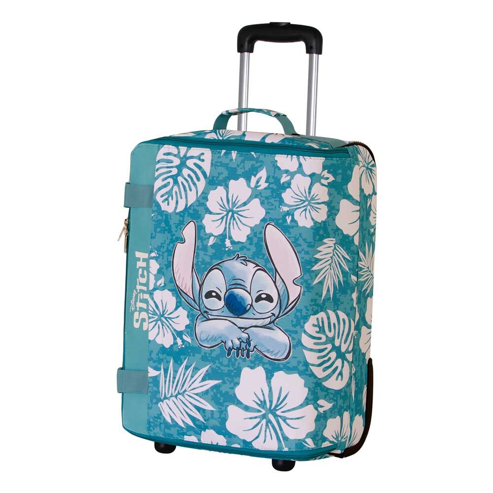 Valise trolley pliable Disney Stitch Aloha 55 cm