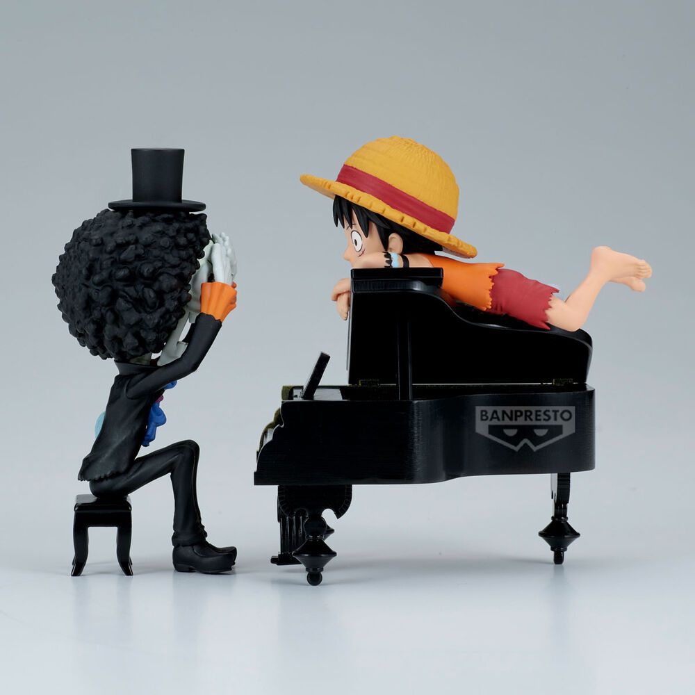 Figurine One Piece Luffy & Brook Word Collectable Stories de 8 cm
