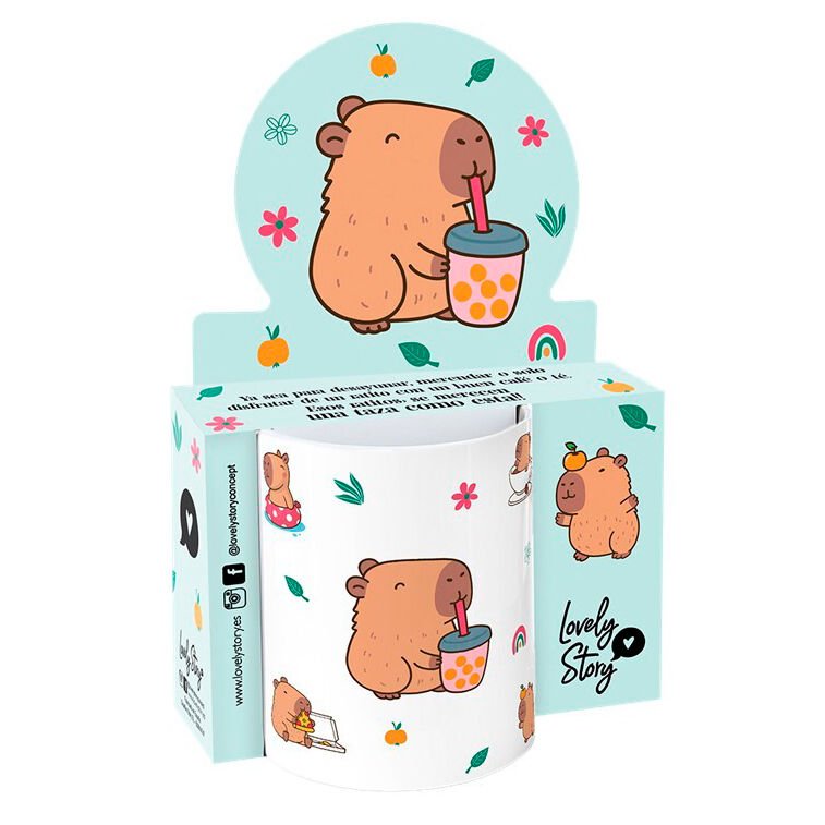 Capibara Blubble Tea mug 330ml - Nerdscape