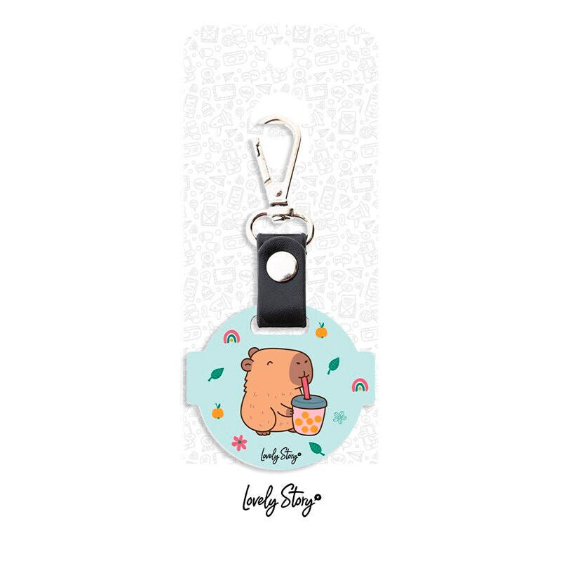 Capibara Bubble Tea keychain - Nerdscape