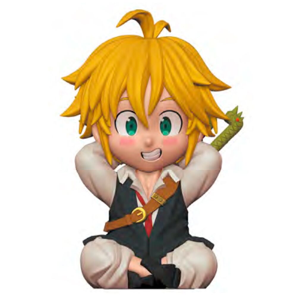 Figurine tirelire Meliodas des Sept Péchés Capitaux, 14 cm