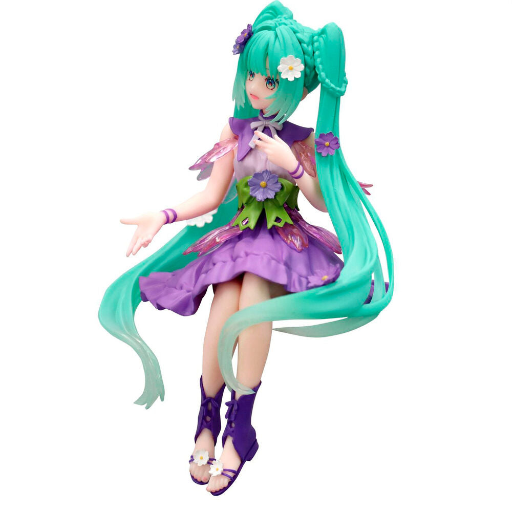 Hatsune Miku - Figurine Hatsune Miku Flower Fairy Cosmos Purple Noodle Stopper de 14 cm
