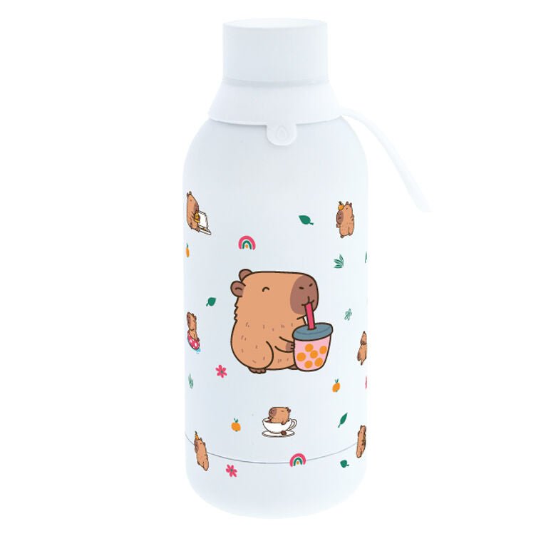 Capibara Ice Bubble Tea Thermos bottle 500ml - Nerdscape